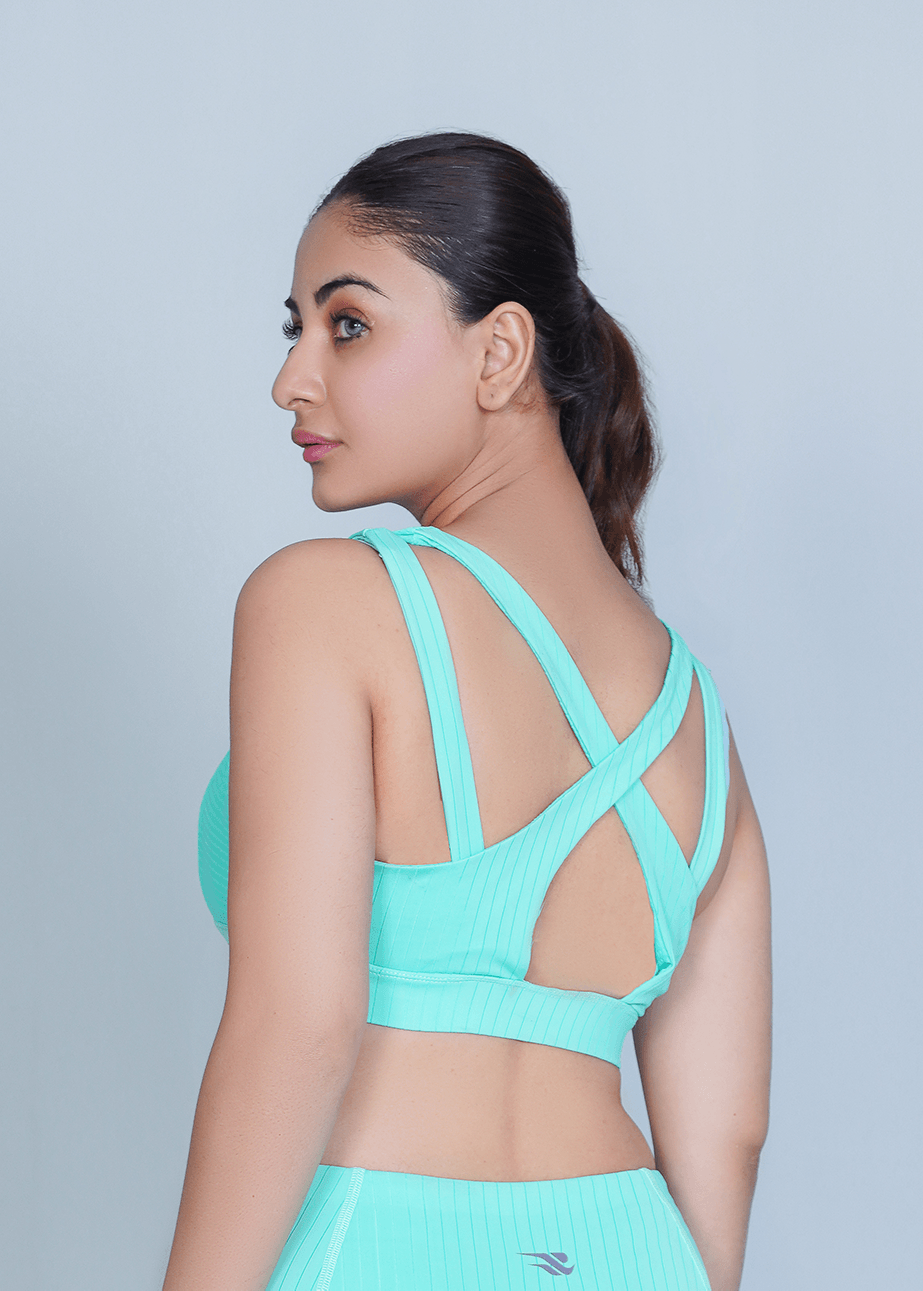 Classic Vent Sports Bra - Blue