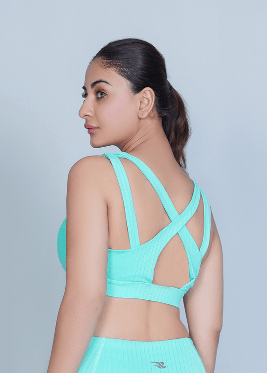 Classic Vent Sports Bra - Blue