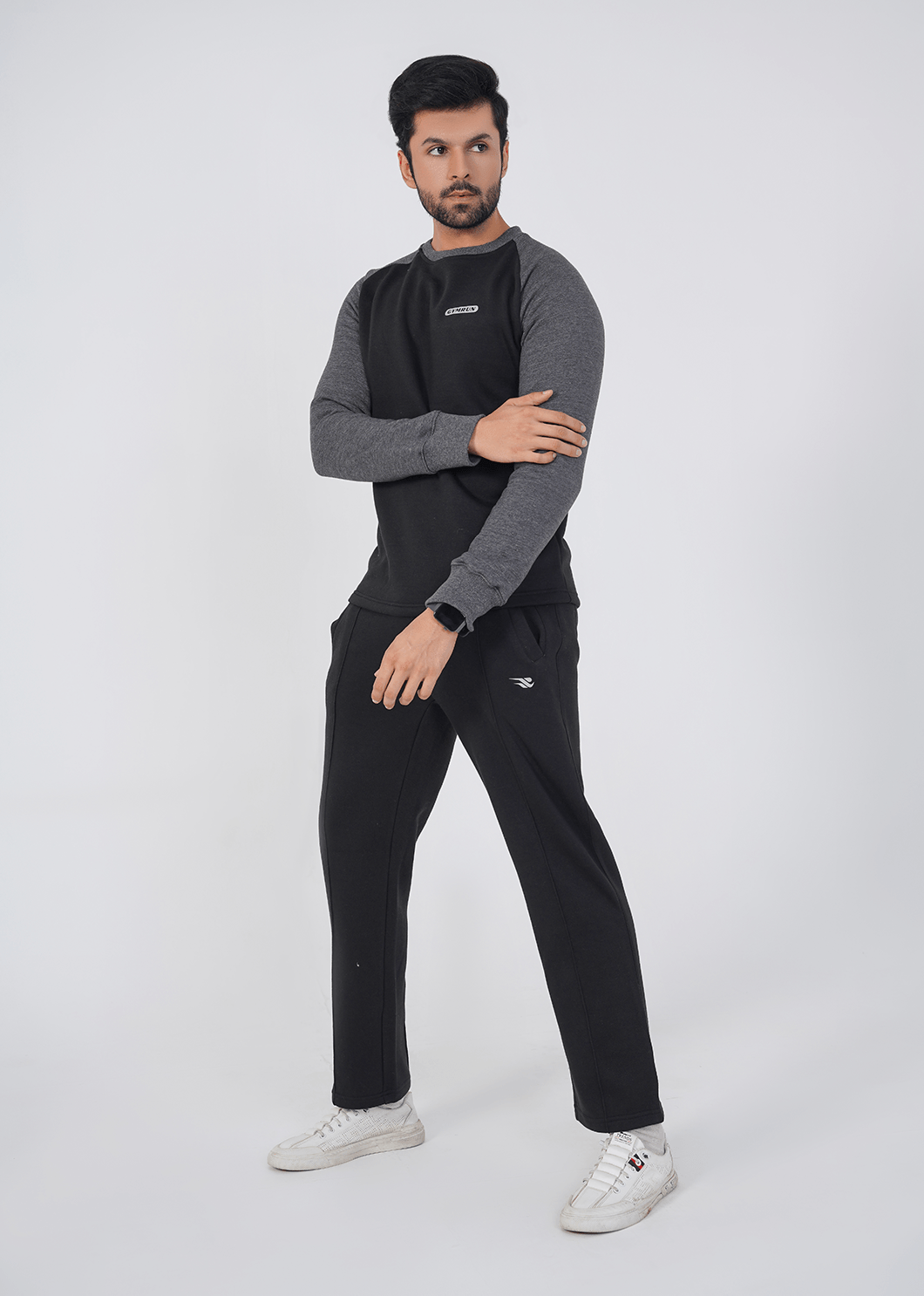Rhythm Track Suit - Black/Charcoal
