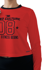 Warm Vibes Full Sleeves Top - Red