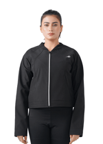 Frost Nest Cropped Jacket - Black