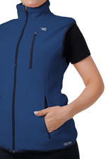 Chill Wave Polar Vest - Navy