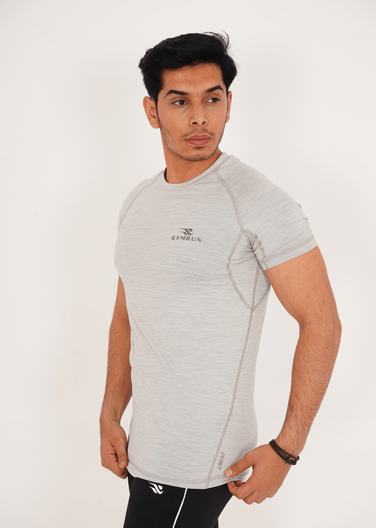 Ultimate Compression Shirt - Light Grey Milange