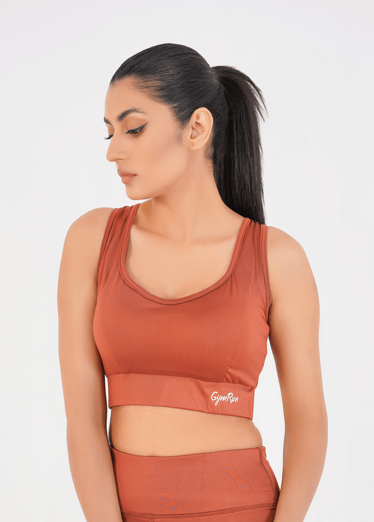 Ladies Basic Performance Sports Bra - Intense Rust