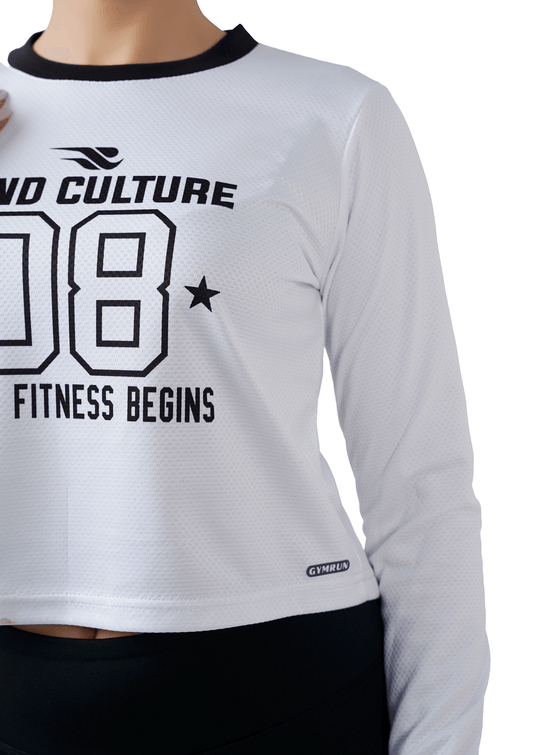 Warm Vibes Full Sleeves Top - White