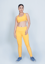 Classic Vent Set (Sports Bra + Legging) - Yellow