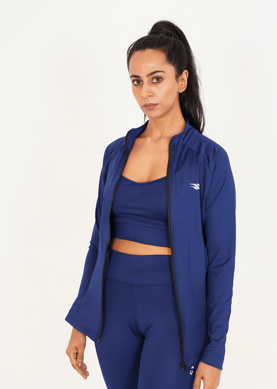 Ladies Compression Zipper - Navy