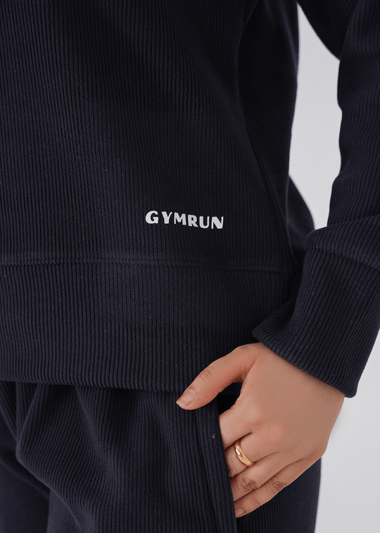 Softstreme Perfectly Oversized Cropped Crew - Black