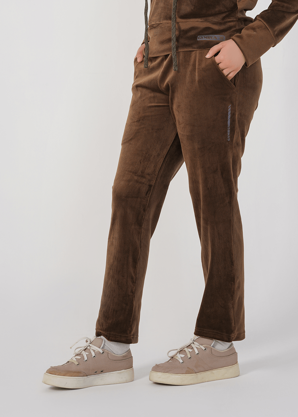 Ribbed velvet Trouser - Brown