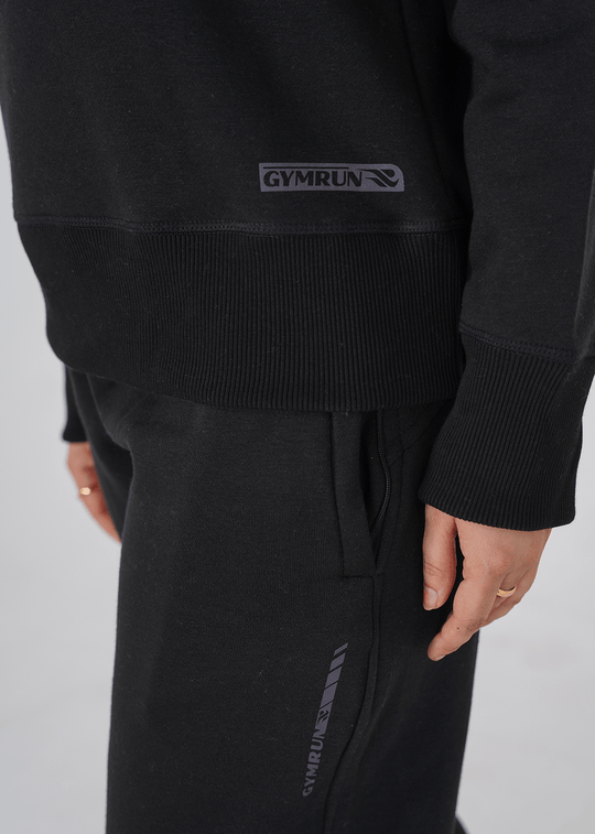 Supreme Round Neck Sweat Shirt - Black