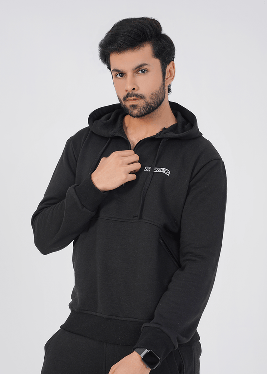 Crest Hoodie - Black