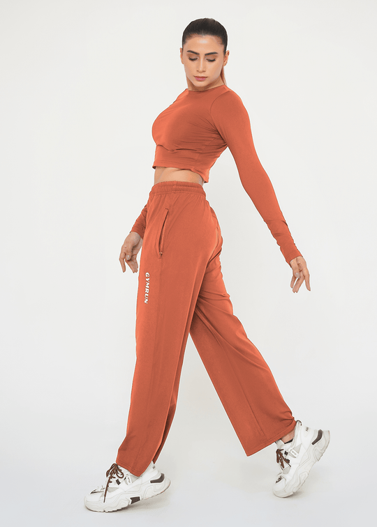Apex Aero Crop Top - Intense Rust