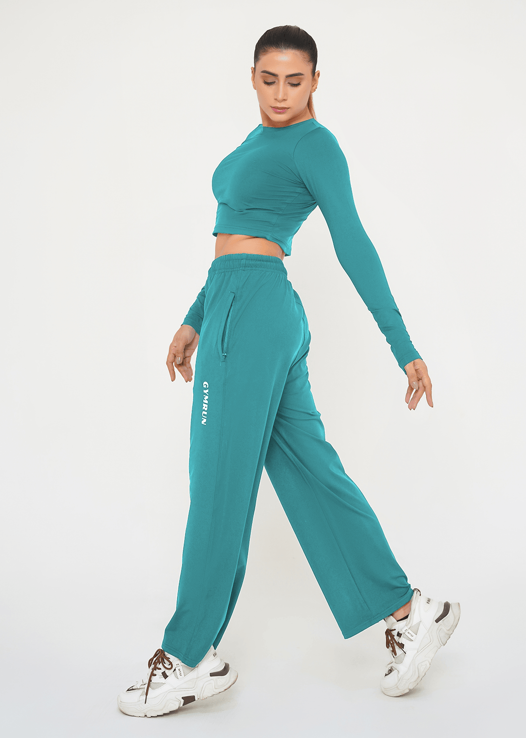 Apex Aero Crop Top - Dusky Fern