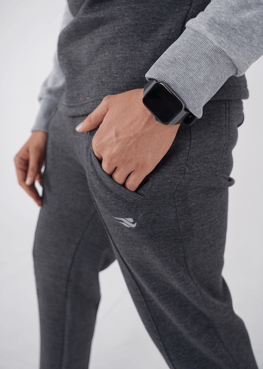 Rhythm Track Suit - Charcoal/Heather Grey