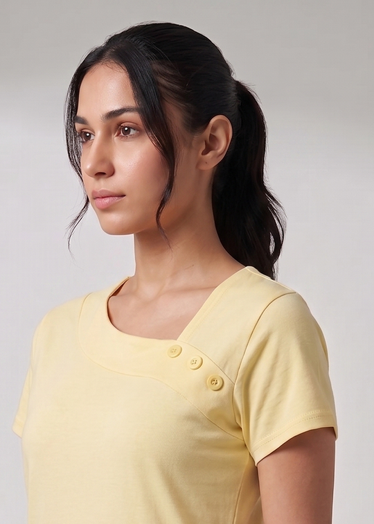 Elara Softline Top - Yellow