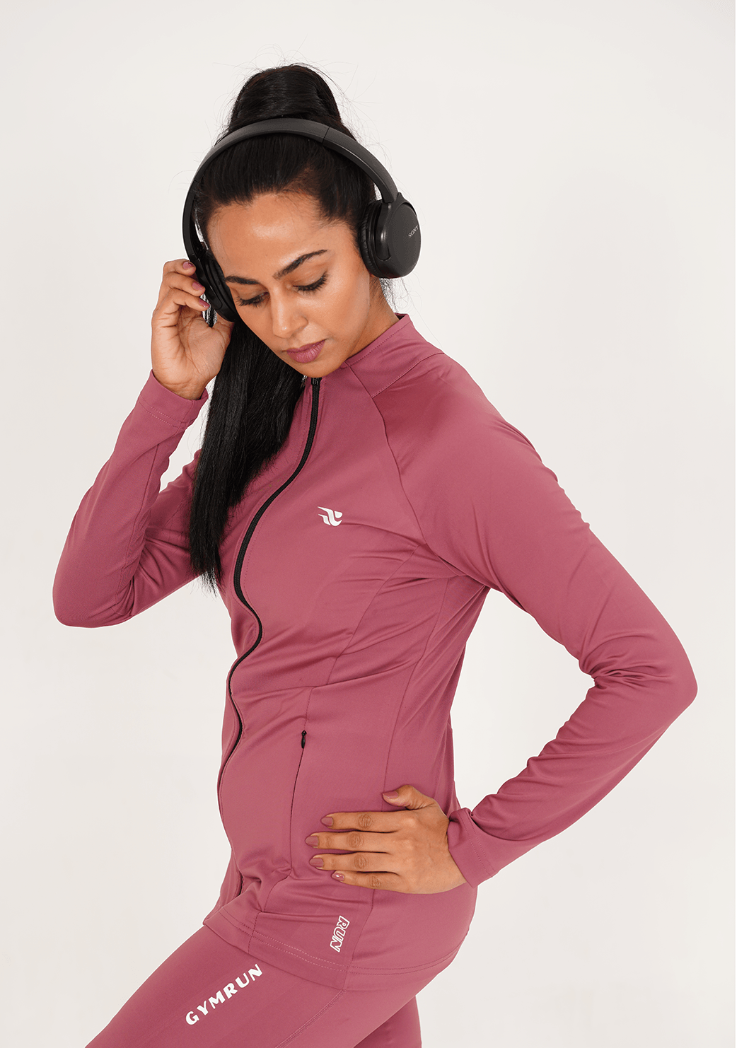 Ladies Compression Zipper - Tea Pink