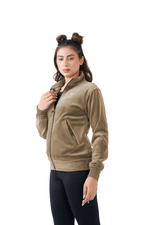 Velvet Ridge Cord Jacket - Beige