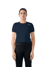 Warm Vibes Crop - Navy