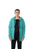 Plush Zippered Hoodie - Teal