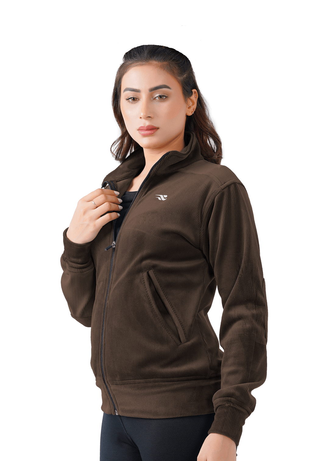 Velvet Ridge Cord Jacket - Brown