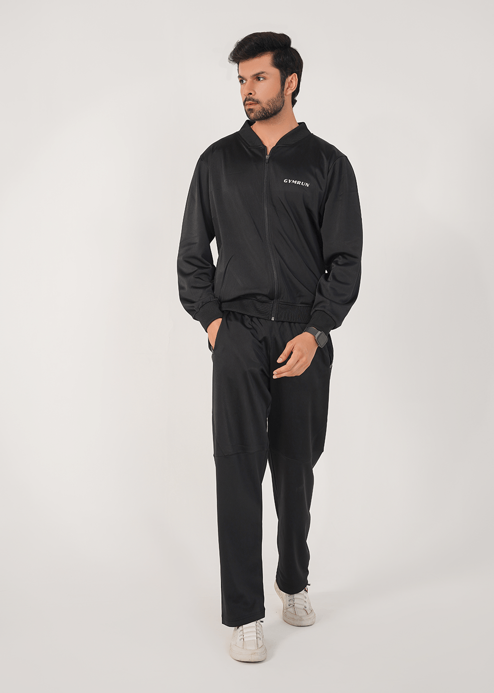 Motion Tricot Track Suit - Black