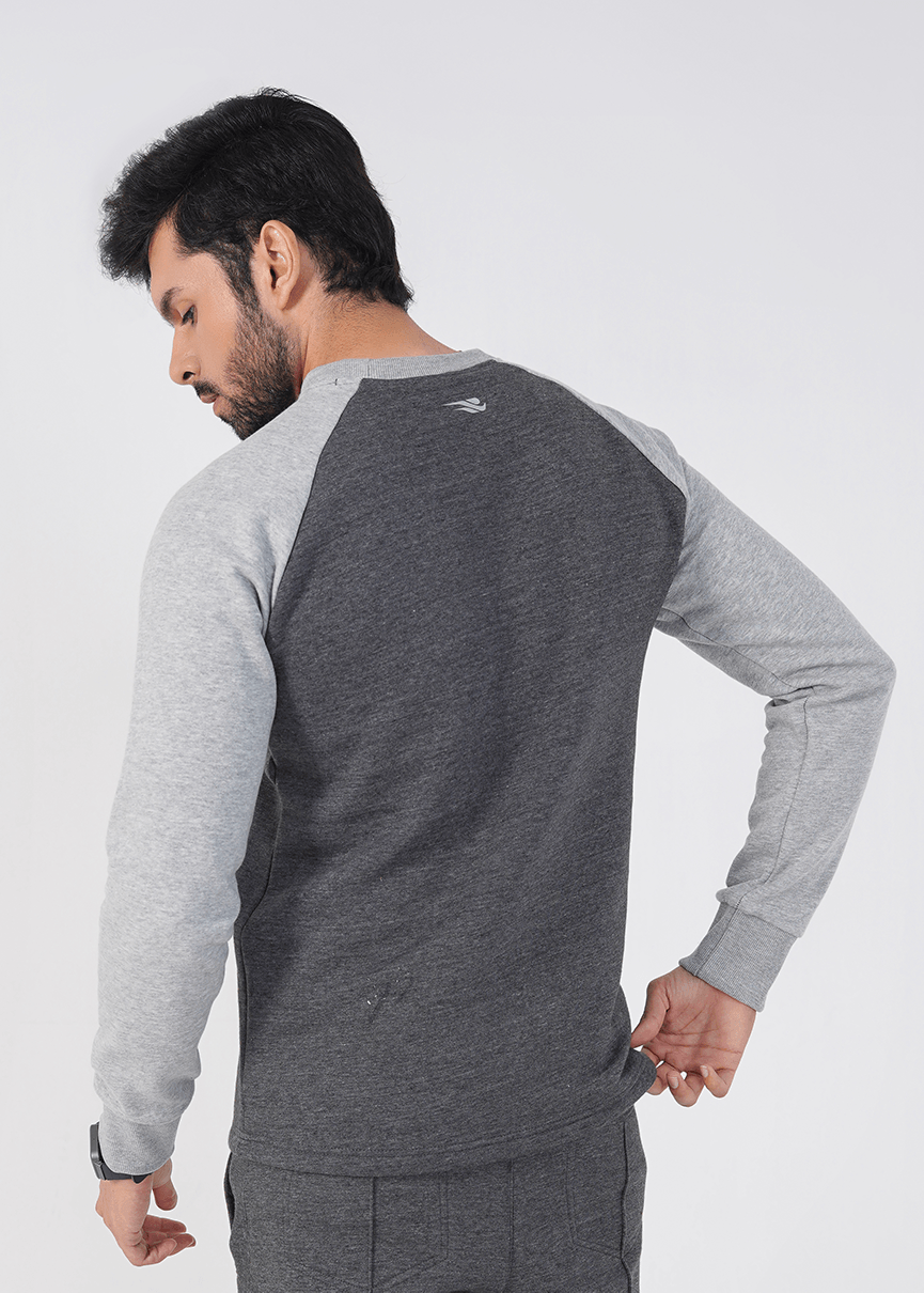 Rhythm Crew Sweat shirt - Charcoal/Heather Grey