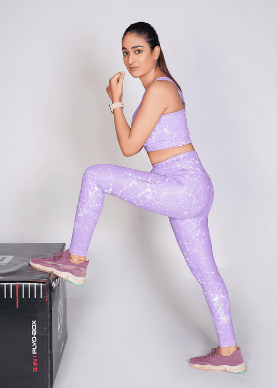 Pro-Fit Sublimated Sports (Sports Bra + Legging) - Voilet