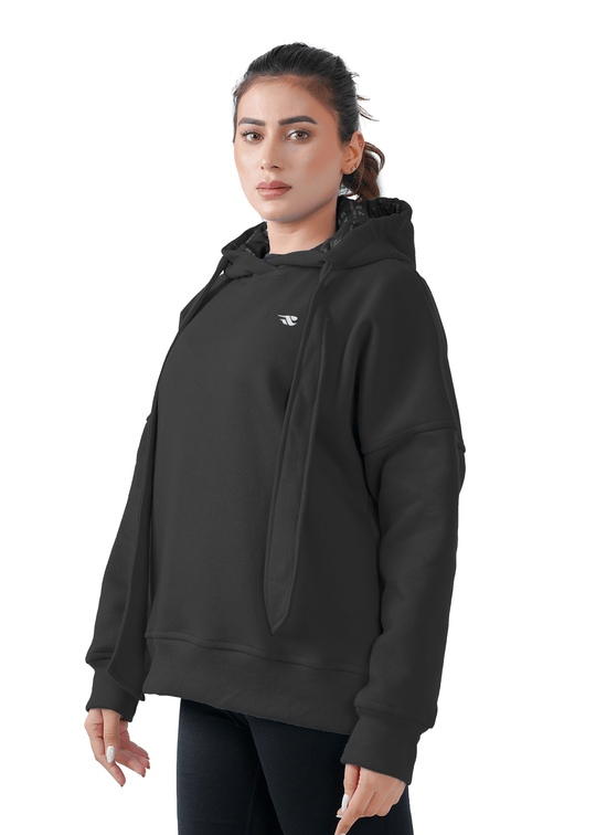 Fusion Oversized Hoodie - Black