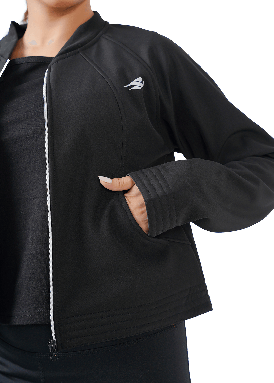 Frost Nest Cropped Jacket - Black