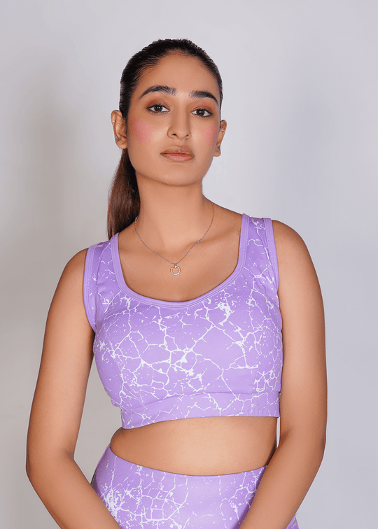 Pro-Fit Sublimated Sports Bra - Voilet