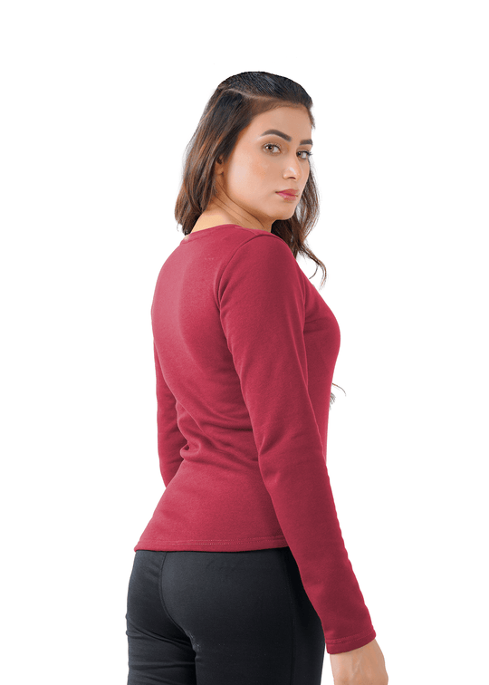 Warm Whisper Shirt - Maroon