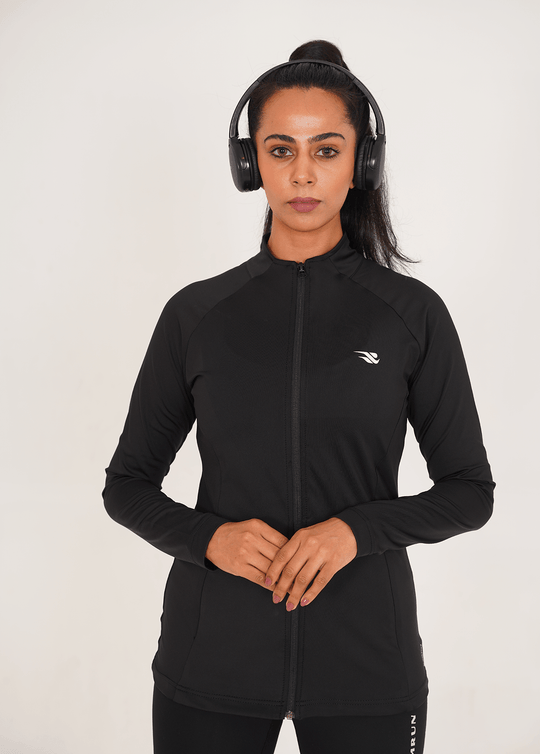 Ladies Compression Zipper - Black