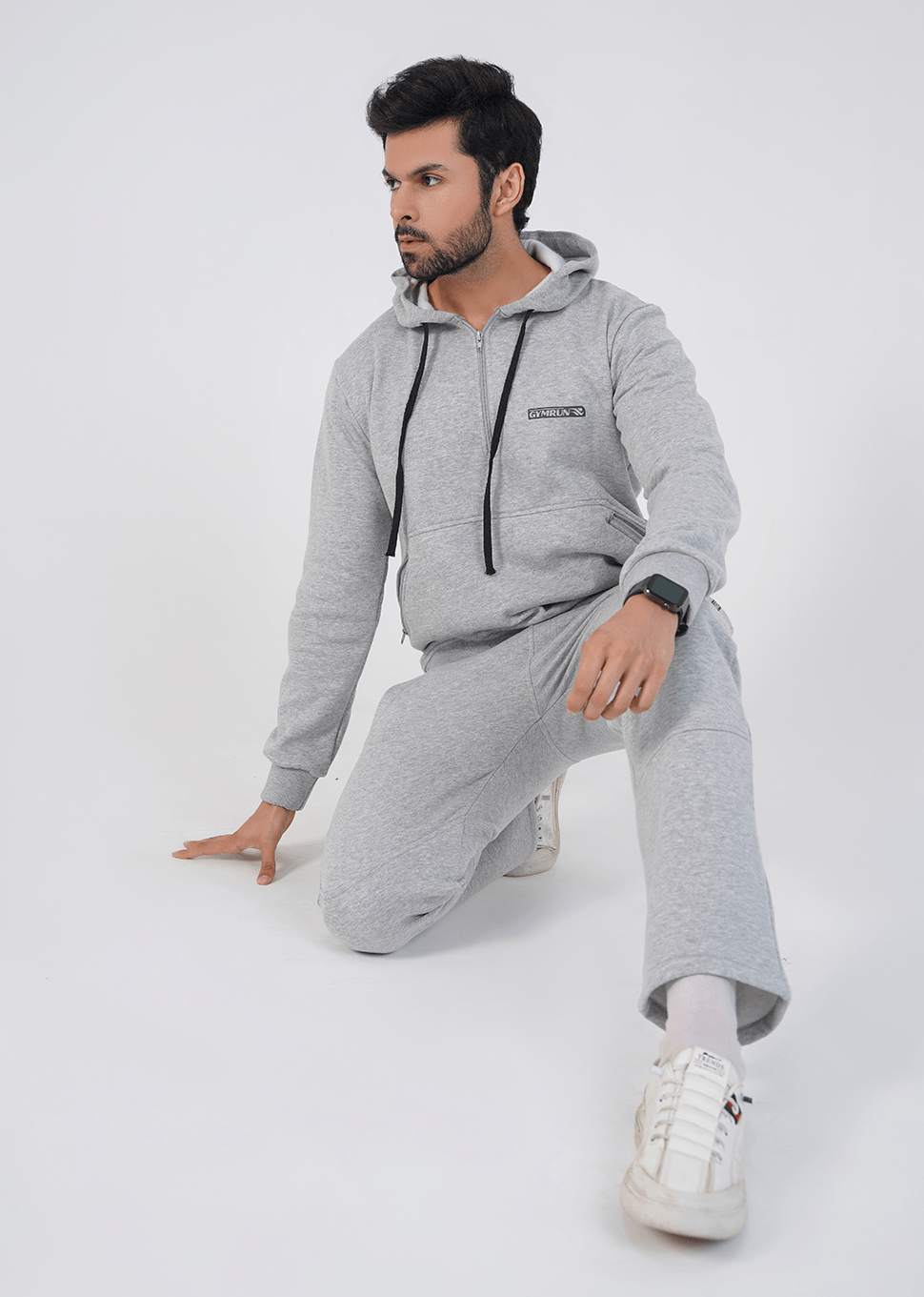 Crest Track Suit - Heather Grey