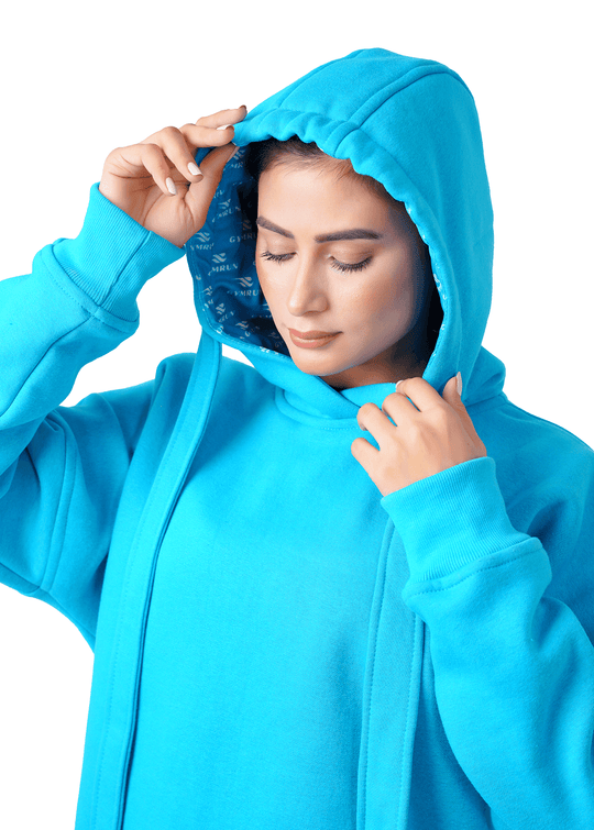 Fusion Oversized Hoodie - Turqoise
