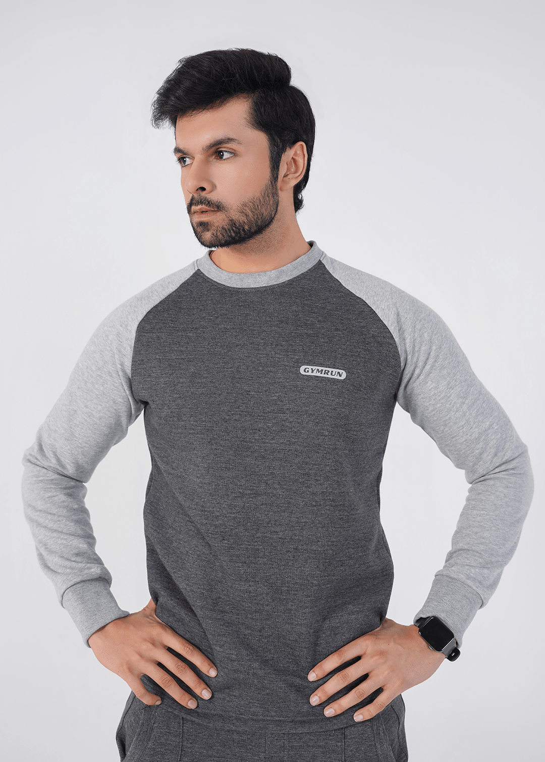 Rhythm Crew Sweat shirt - Charcoal/Heather Grey