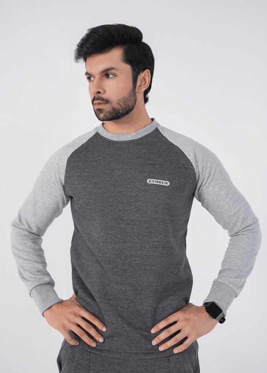 Rhythm Crew Sweat shirt - Charcoal/Heather Grey