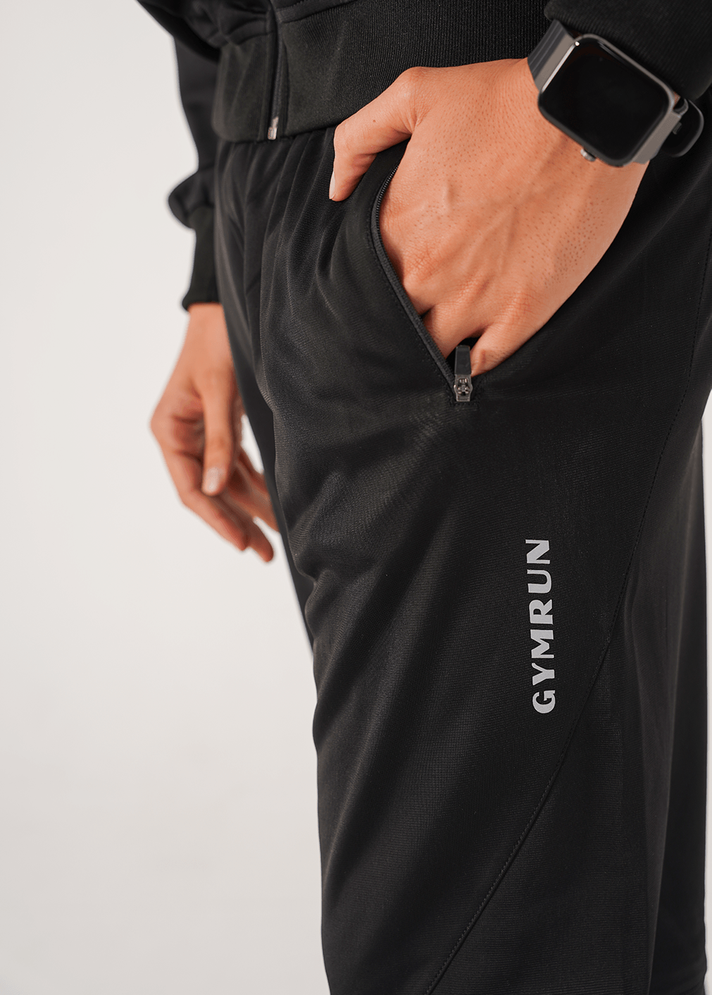 Motion Tricot Track Suit - Black