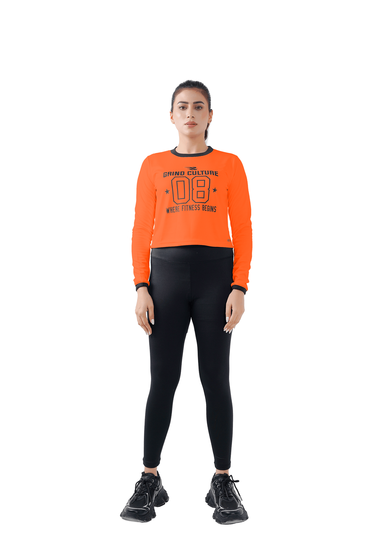 Warm Vibes Full Sleeves Top - Orange