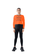 Warm Vibes Full Sleeves Top - Orange