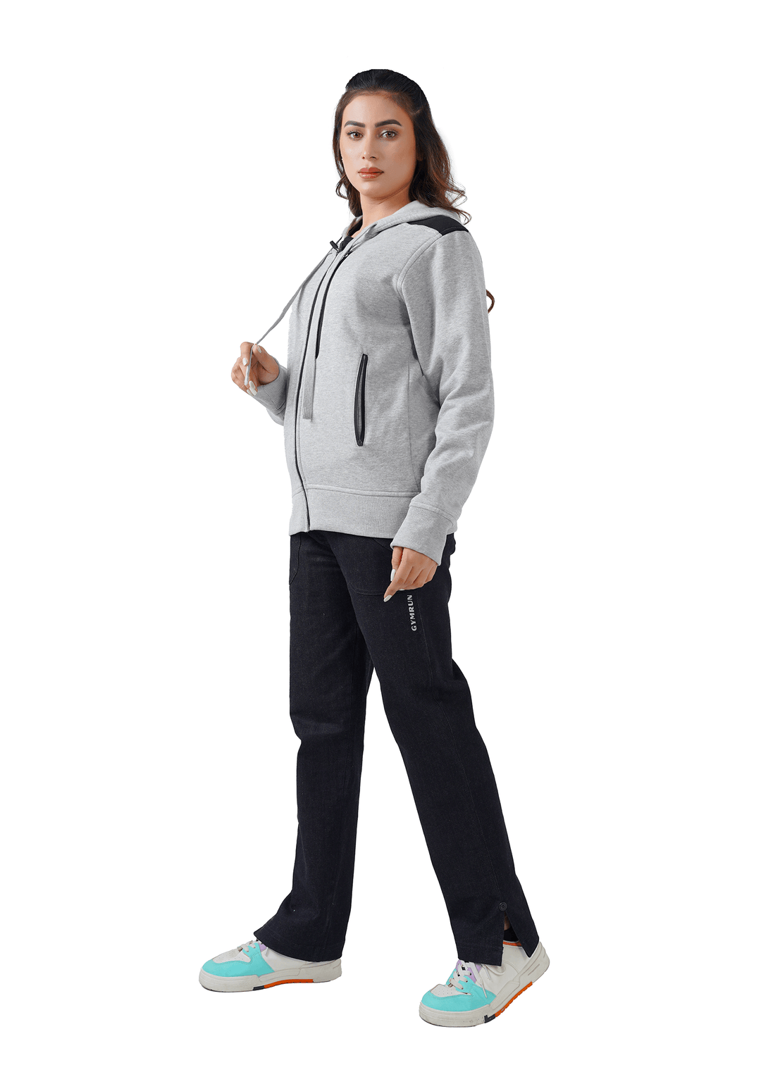Zippered Comfort Jacket - Heather Grey