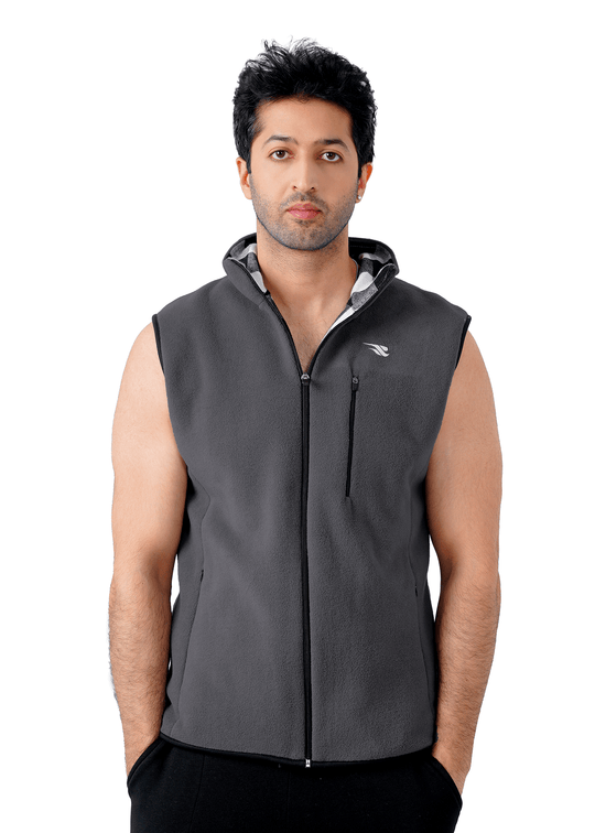 Comfy Polar Vest - Charcoal