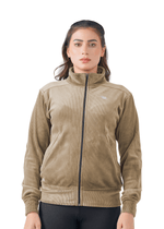 Velvet Ridge Cord Jacket - Beige