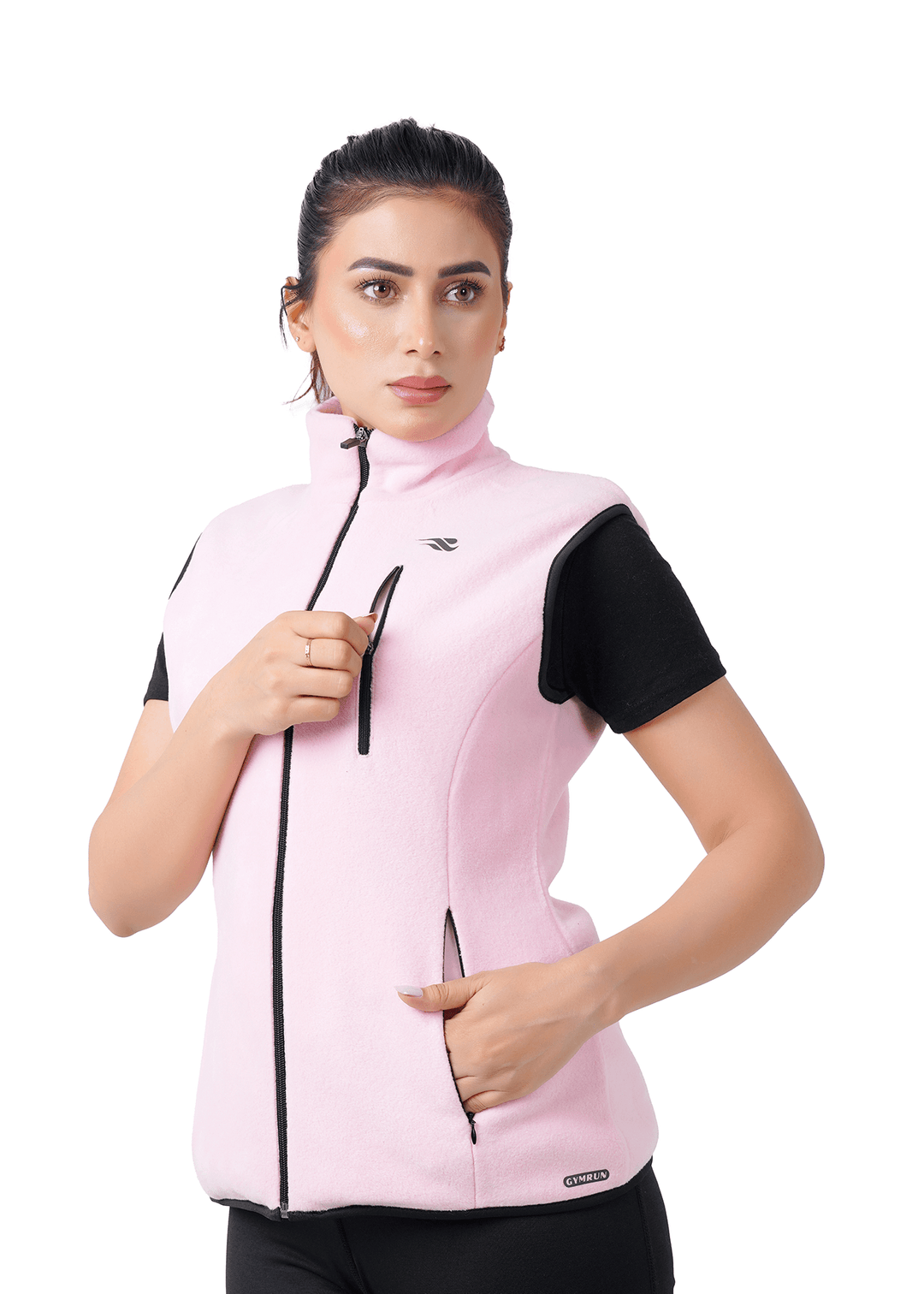 Chill Wave Polar Vest - Pink