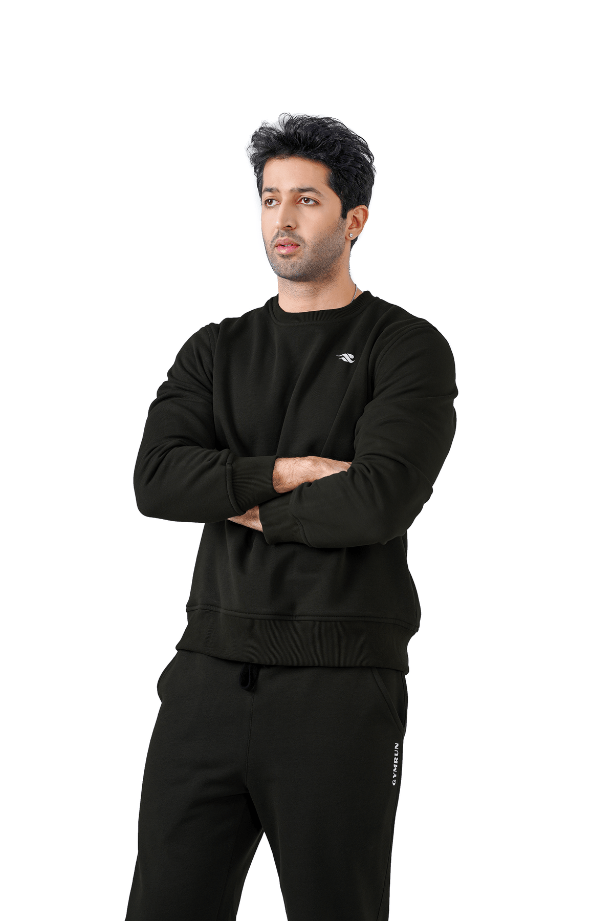 Lounge Ease Fleece Pullover - Black