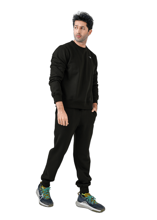 Lounge Ease Fleece Pullover - Black