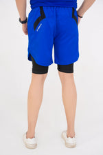 Elite Grid Dual Short - Blue