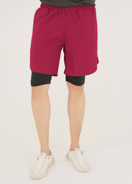 Prime Dual Short - Maroon
