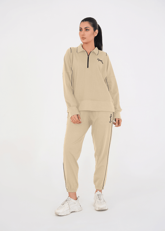 Ease Flex Track Suit - Beige