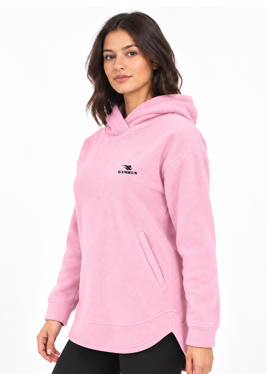 Cozy Curve Hoodie - Pink Gymrun