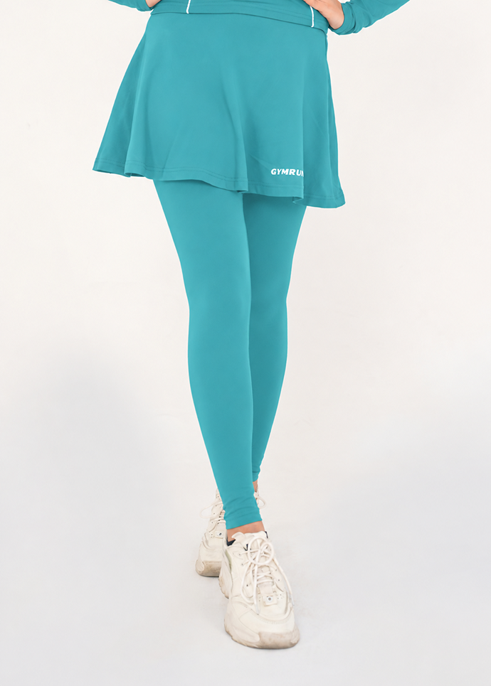 Stride Skirt Tights - Dusty Fern Gymrun